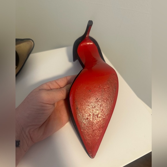 Christian Louboutin Black Heels size 37.5 - Picture 5 of 8